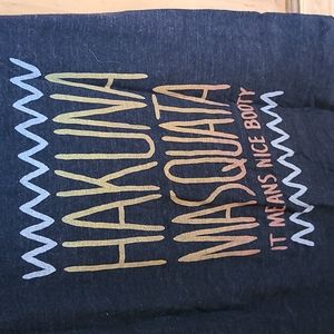 Black workout racer back tee